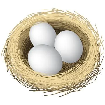 Nest Eggs Stock Illustration