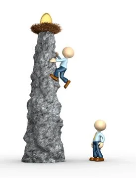 Nest with gold egg Stock-Illustration