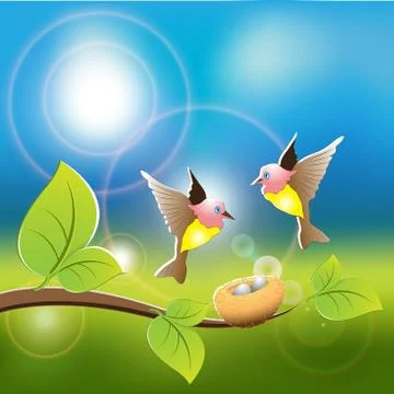 Nest Stock Illustration