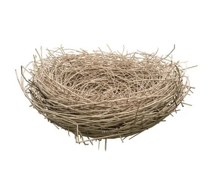 Nest isolated on white Stock Illustration