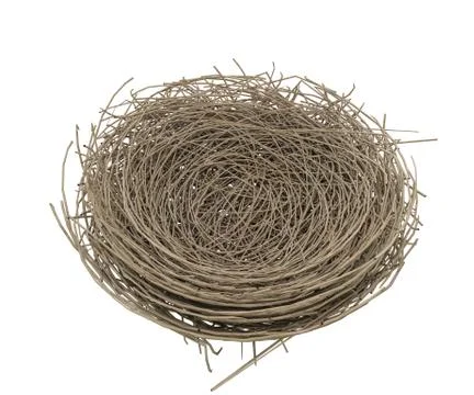 Nest isolated on white Stock Illustration