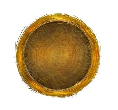 Nest or Basket. Empty for your design. Stock Illustration