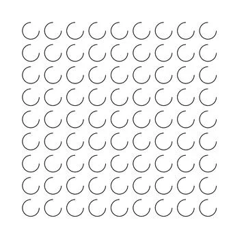 Nested Arc Grid Abstract Geometric Network Background Stock Illustration