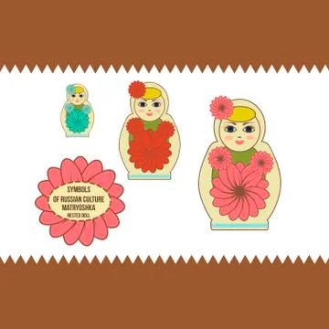 Nested doll Stock Illustration