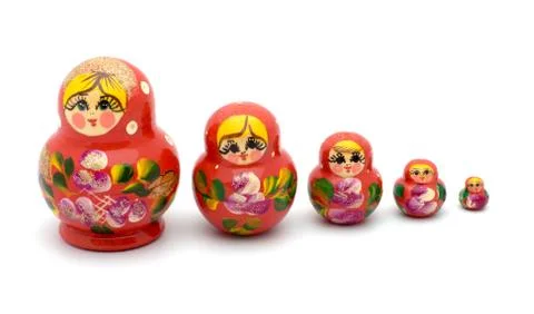 Nested dolls. Stock Photos