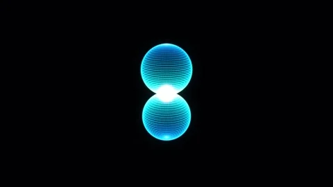 Nested Electron Shells Expand Outward From An Atomic Core Vídeos de archivo 344513825