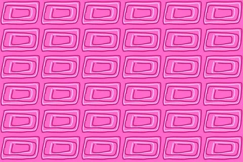 Nested Pink Rounded Rectangle Pattern 스톡 일러스트