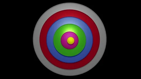 Nested Systems. Circles within circles. 3d animation render Stock Footage 254909183