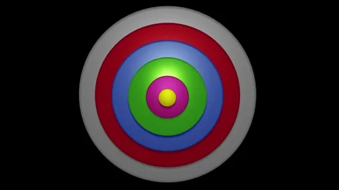 Nested Systems. Circles within circles. 3d animation render Stock Footage 254909194