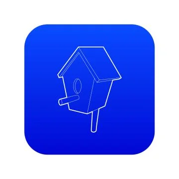 Nesting box icon blue vector Illustrazione stock