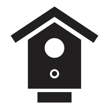 Nesting box icon vector design template in black color isolated sign on white Illustrazione stock