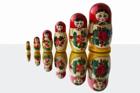 Nesting dolls Foto stock