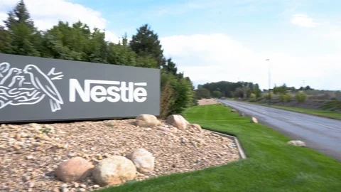 Nestle Sign 4K Stock Footage 105182393