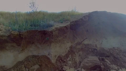 Nests of swallows in a sand quarry 스톡 동영상 99543117