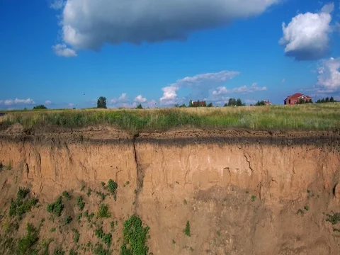 Nests of Swifts on the river. Stock Footage 77749559
