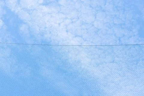 Net and blue sky background Stock Photos