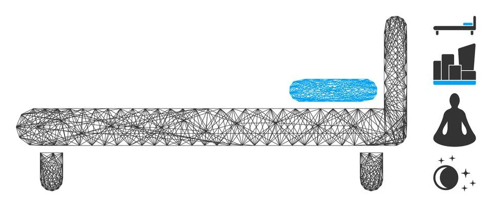 Net Bed Vector Mesh イラスト素材