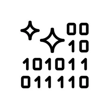 Net code programs icon vector outline illustration Stock Illustration