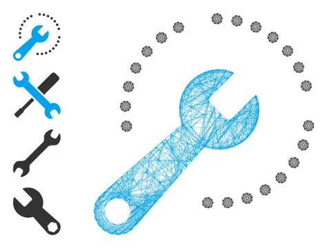 Net Configure Diagram Vector Mesh Stockillustratie
