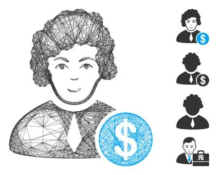 Net Corrupt Judge Vector Mesh Stock Illustration