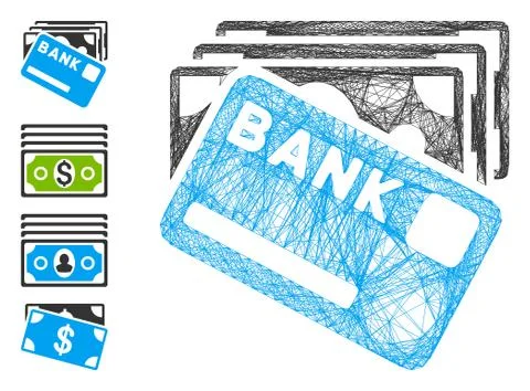 Net Credit Money Vector Mesh Stockillustratie