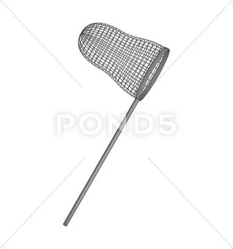 Net in dark design Stock Illustration
