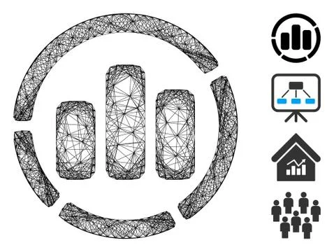 Net Diagram Vector Mesh イラスト素材