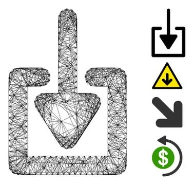 Net Download Vector Mesh Stock Illustration