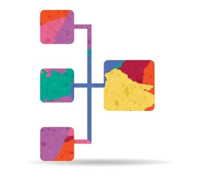 Net drawn painted icon vector Иллюстрация