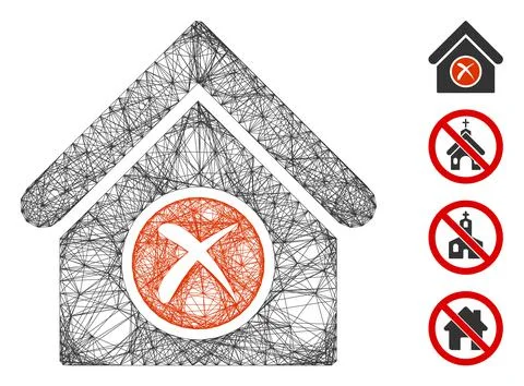 Net Erase Building Vector Mesh Ilustración de archivo