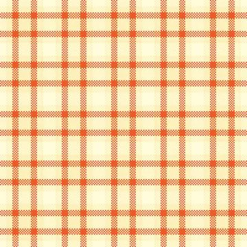 Net fabric seamless pattern, front check plaid tartan. Unique texture texti.. Stock Illustration