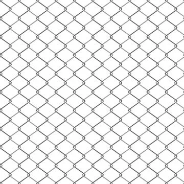 Net, fence seamless pattern. Wire grid abstract vector illustration. Metal ch Stock Illustration