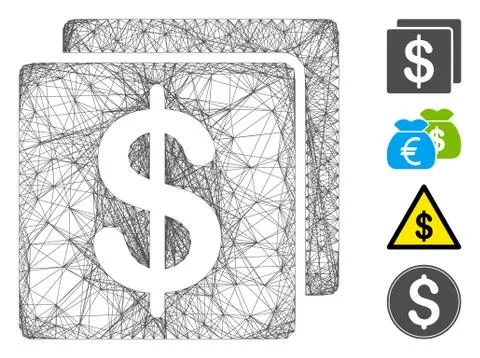 Net Finance Vector Mesh Stockillustratie