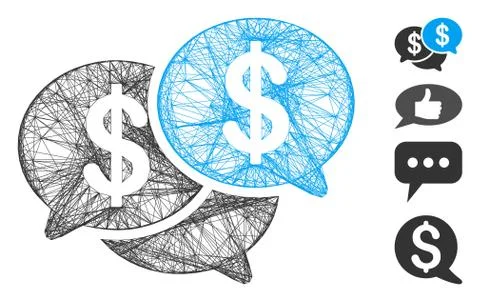 Net Financial Webinar Vector Mesh Stock Illustration