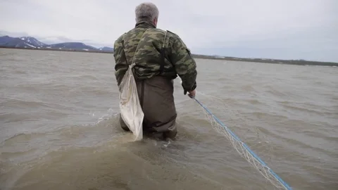 Net fishing 스톡 동영상 124291058