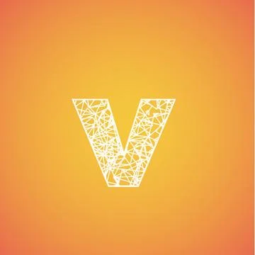Net font from a typeset, vector font Illustrazione stock