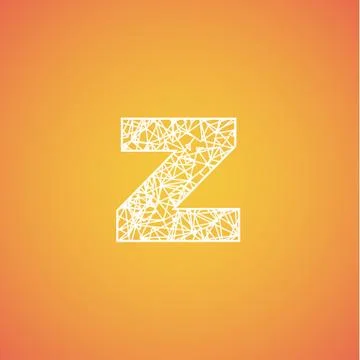 Net font from a typeset, vector font Illustrazione stock