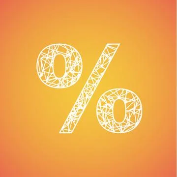 Net font from a typeset, vector font Stock Illustration