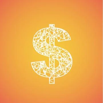 Net font from a typeset, vector font Stock Illustration