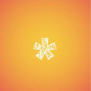 Net font from a typeset, vector font Illustrazione stock