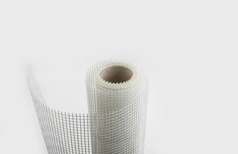 Net grid for building insulation on a white background Stock Photos