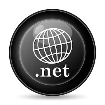 .net icon. internet button on white background.. Stock Illustration