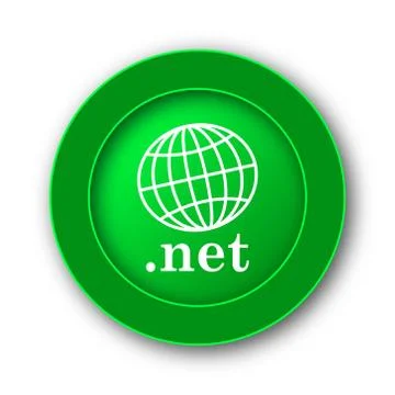 .net icon. Internet button on white background.. Stock Illustration