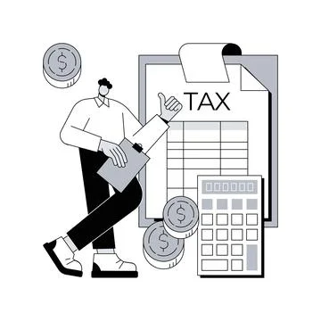 Net income calculating abstract concept vector illustration. Stock Illustration