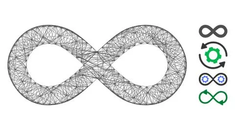 Net Infinity Vector Mesh 스톡 일러스트