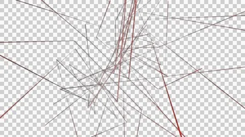 Net lines spinning with alpha Stock-Footage 54569343