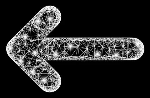 Net Move Left Web Mesh with Bright Flares Stock Illustration