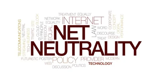 Net neutrality animated word cloud, text design animation. Kinetic typography. Stock Footage 78645019