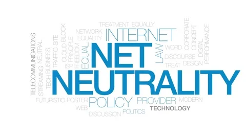 Net neutrality animated word cloud, text design animation. Kinetic typography. Stock Footage 78767074