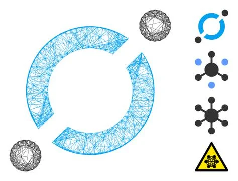 Net Node Link Vector Mesh Stock Illustration